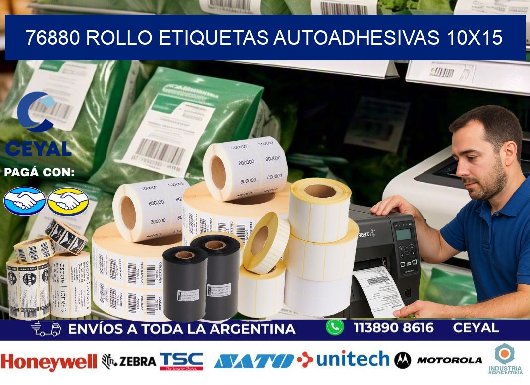 76880 Rollo Etiquetas autoadhesivas 10×15