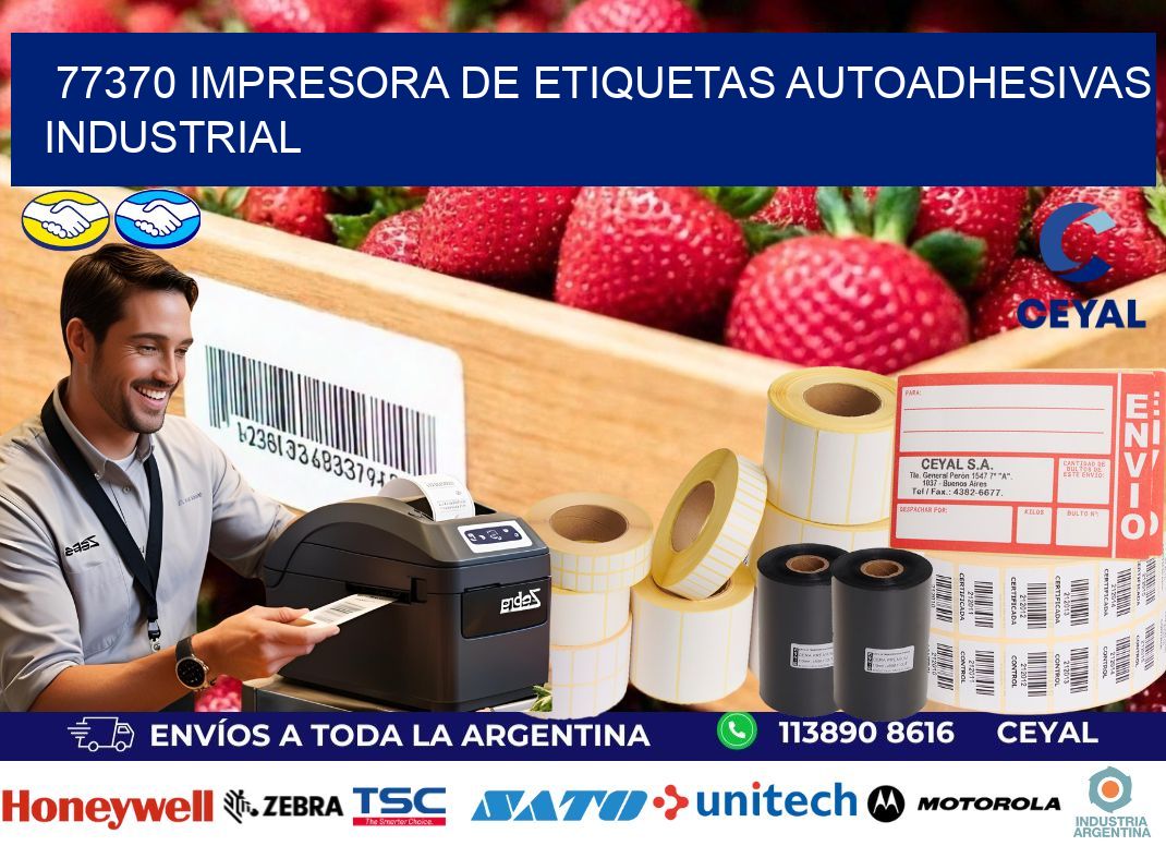 77370 Impresora de etiquetas autoadhesivas industrial