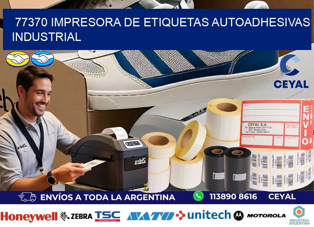 77370 Impresora de etiquetas autoadhesivas industrial