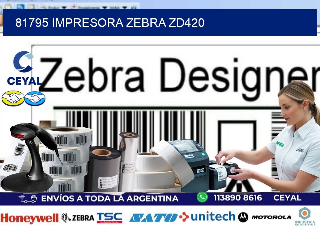 81795 Impresora Zebra ZD420