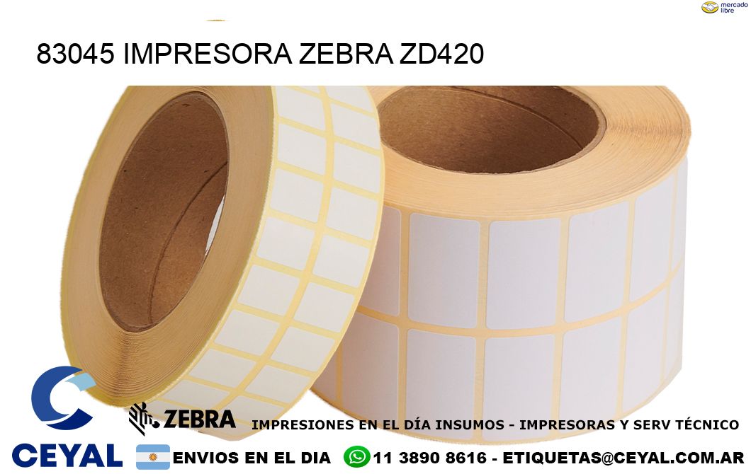 83045 Impresora Zebra ZD420