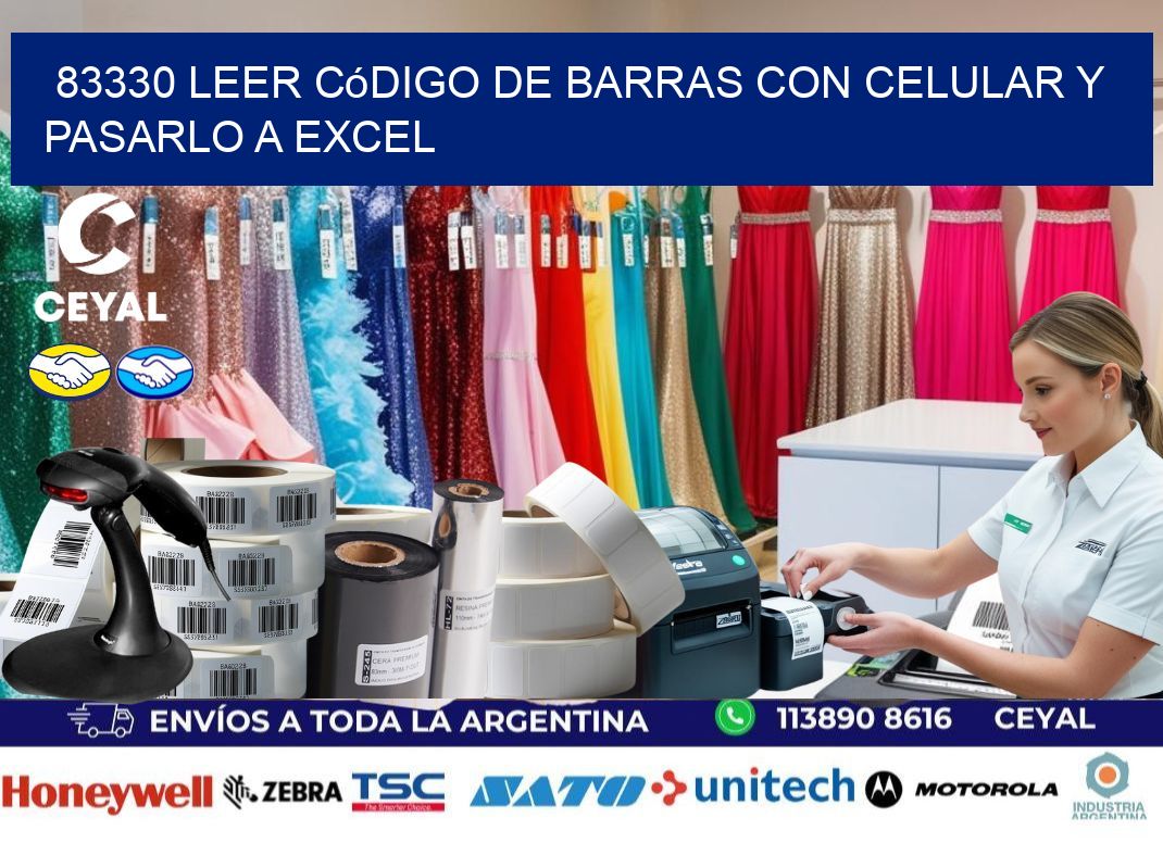 83330 Leer código de barras con celular y pasarlo a Excel