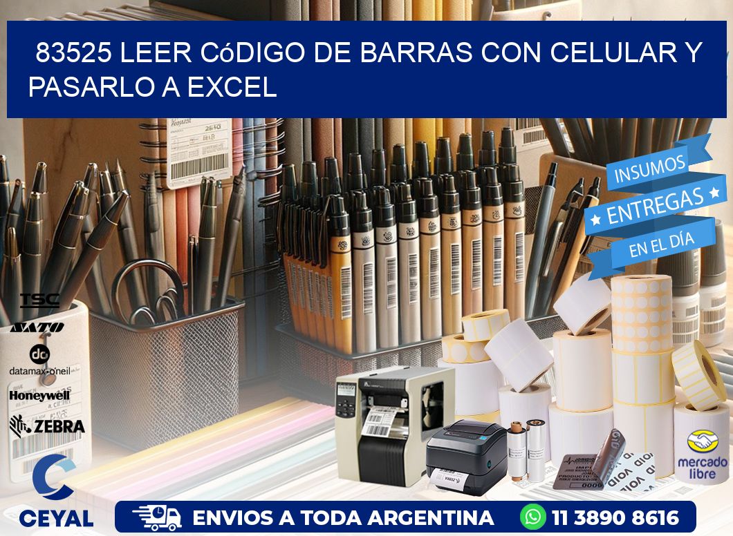83525 Leer código de barras con celular y pasarlo a Excel