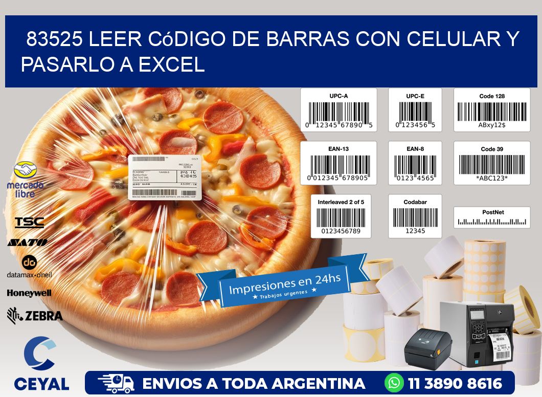 83525 Leer código de barras con celular y pasarlo a Excel