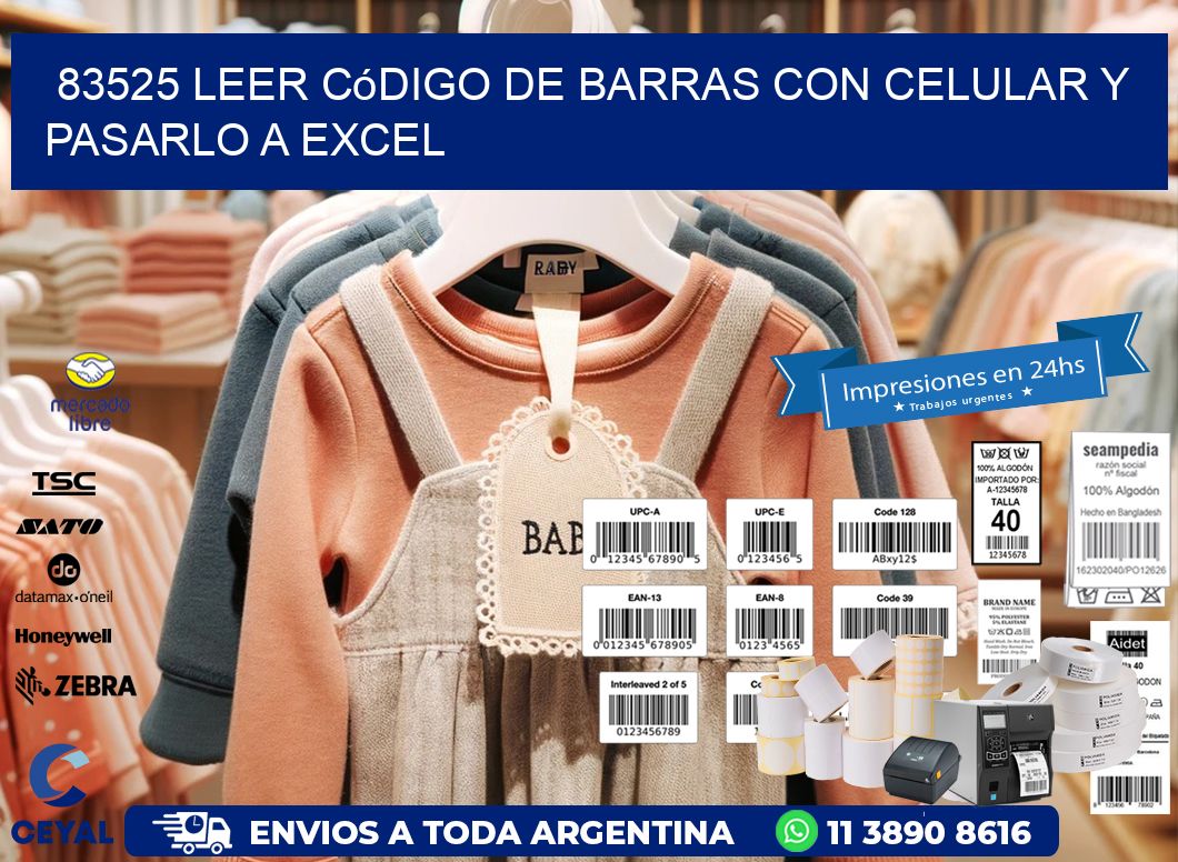 83525 Leer código de barras con celular y pasarlo a Excel