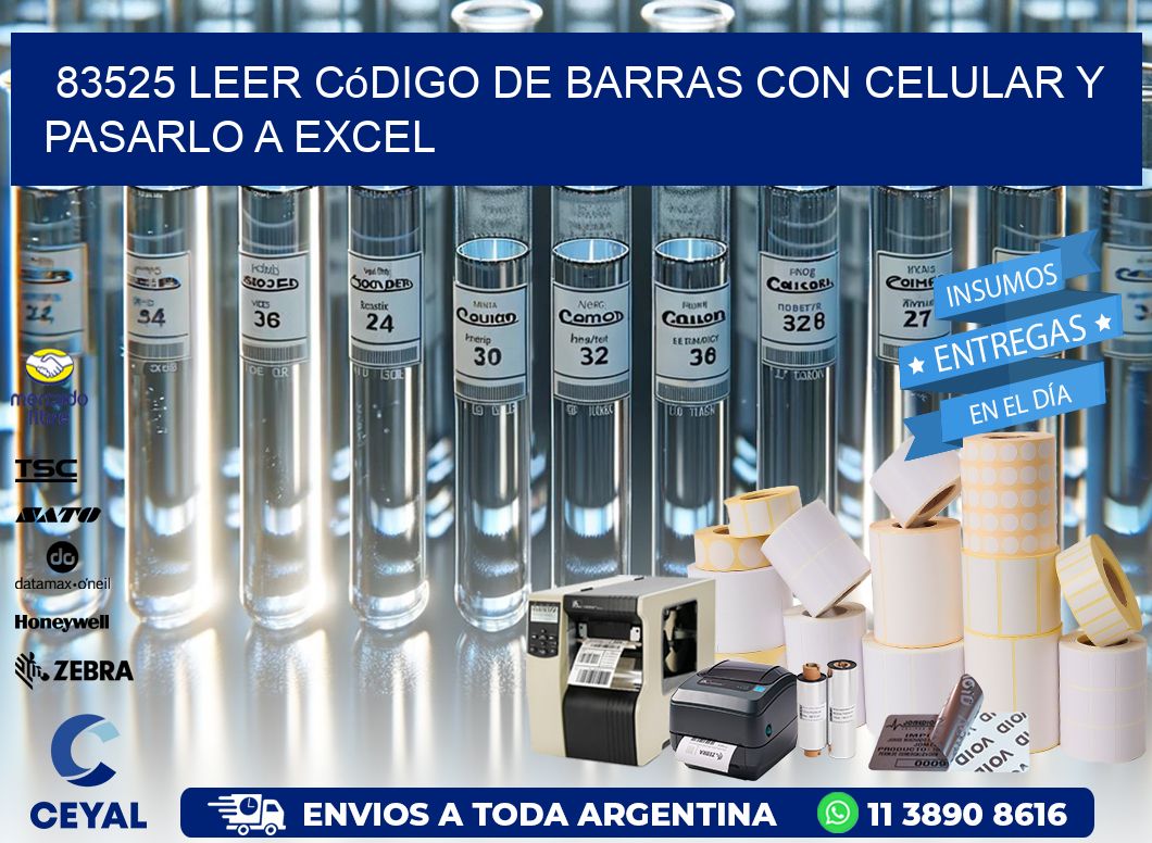 83525 Leer código de barras con celular y pasarlo a Excel