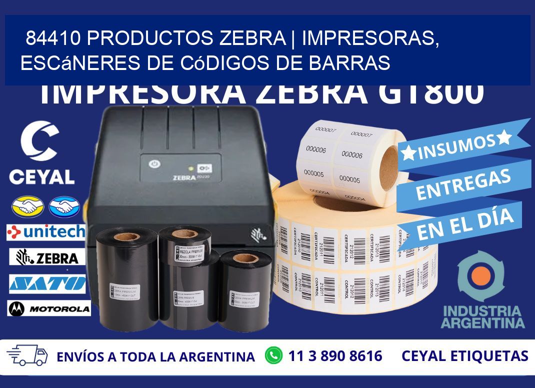 84410 Productos Zebra | Impresoras, escáneres de códigos de barras