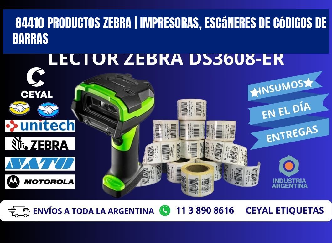 84410 Productos Zebra | Impresoras, escáneres de códigos de barras
