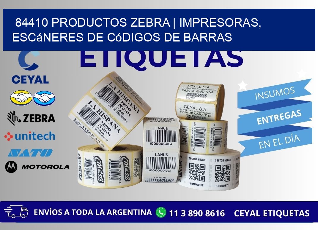 84410 Productos Zebra | Impresoras, escáneres de códigos de barras