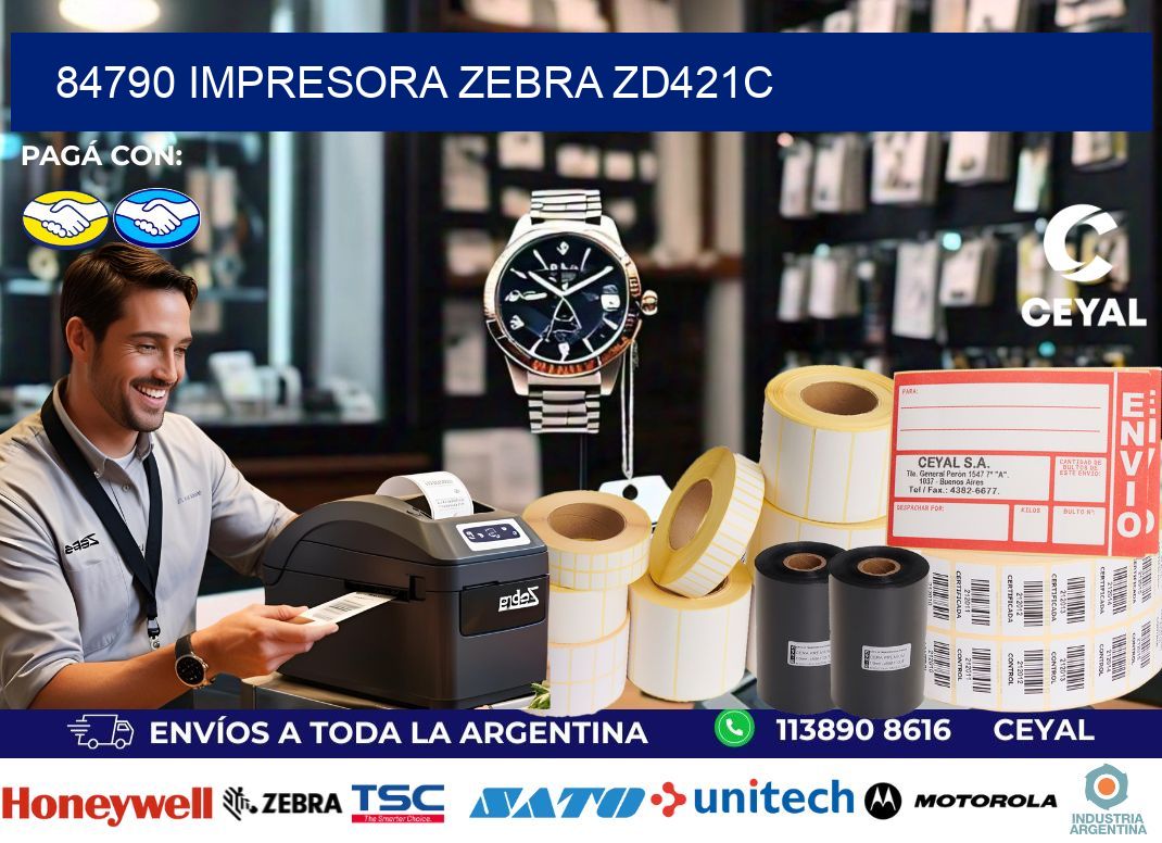 84790 Impresora Zebra zd421c