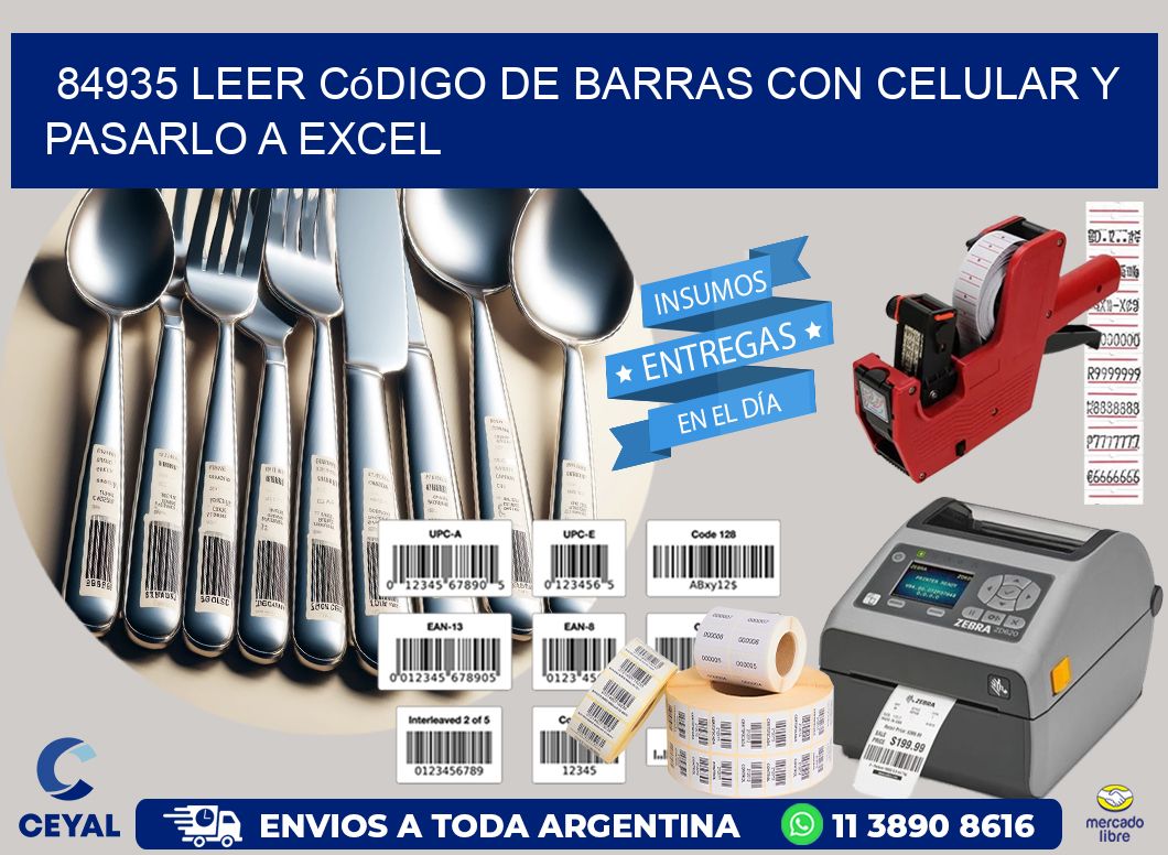 84935 Leer código de barras con celular y pasarlo a Excel