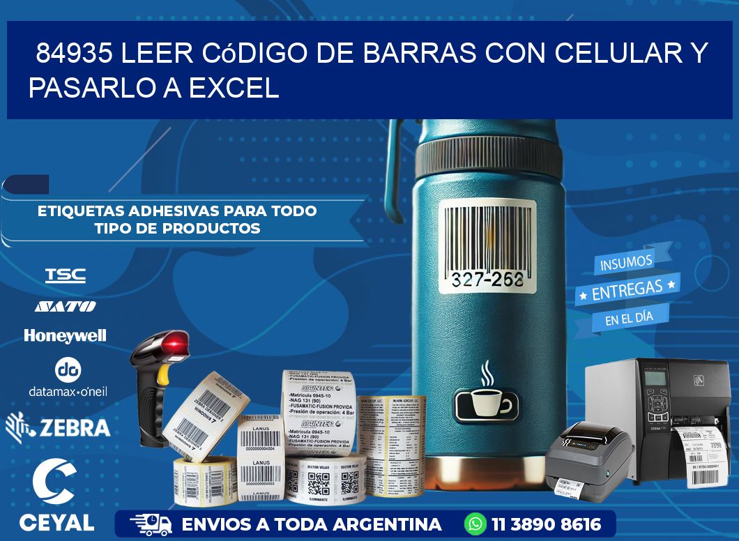 84935 Leer código de barras con celular y pasarlo a Excel