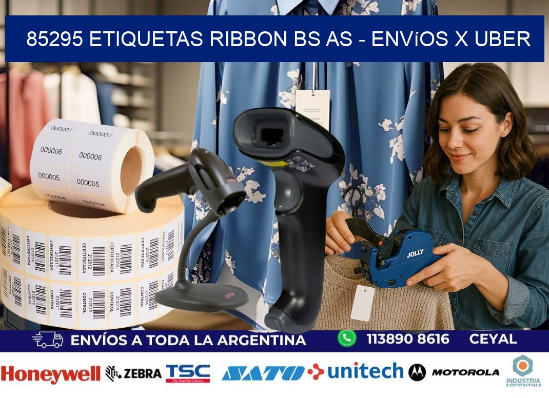 85295 etiquetas ribbon bs as - envíos x uber