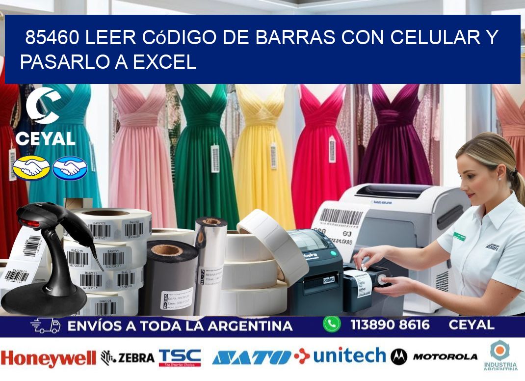 85460 Leer código de barras con celular y pasarlo a Excel
