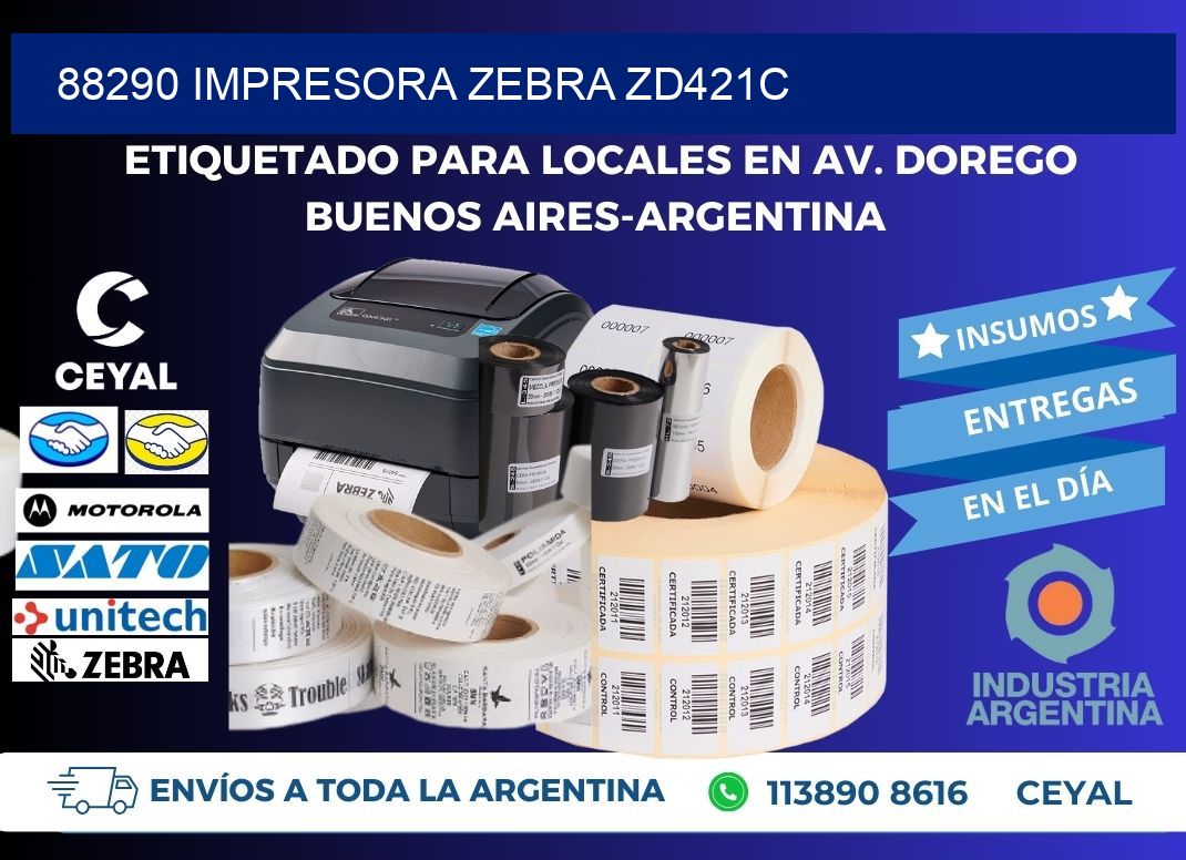 88290 Impresora Zebra zd421c