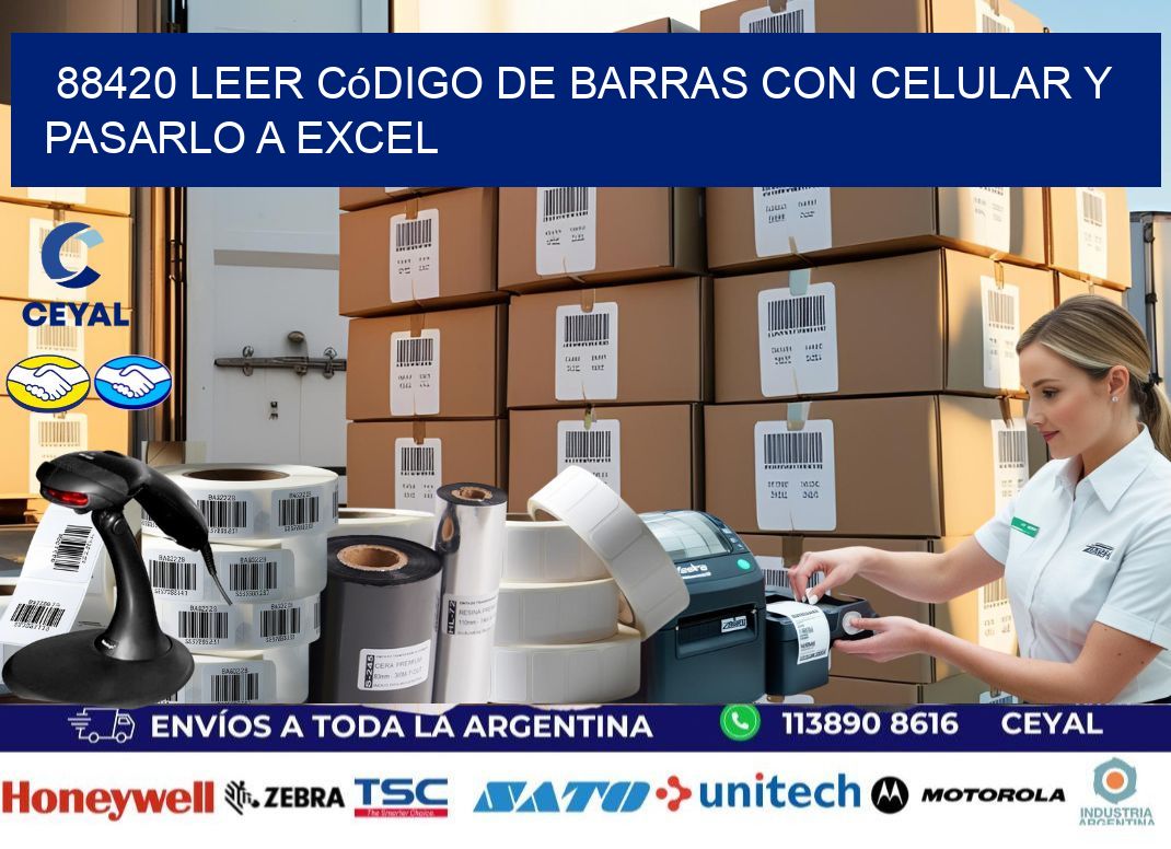 88420 Leer código de barras con celular y pasarlo a Excel