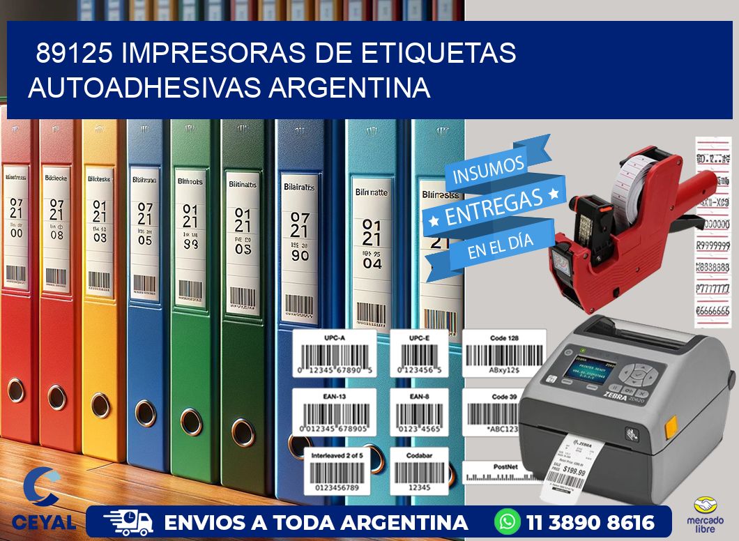 89125 Impresoras de etiquetas autoadhesivas argentina