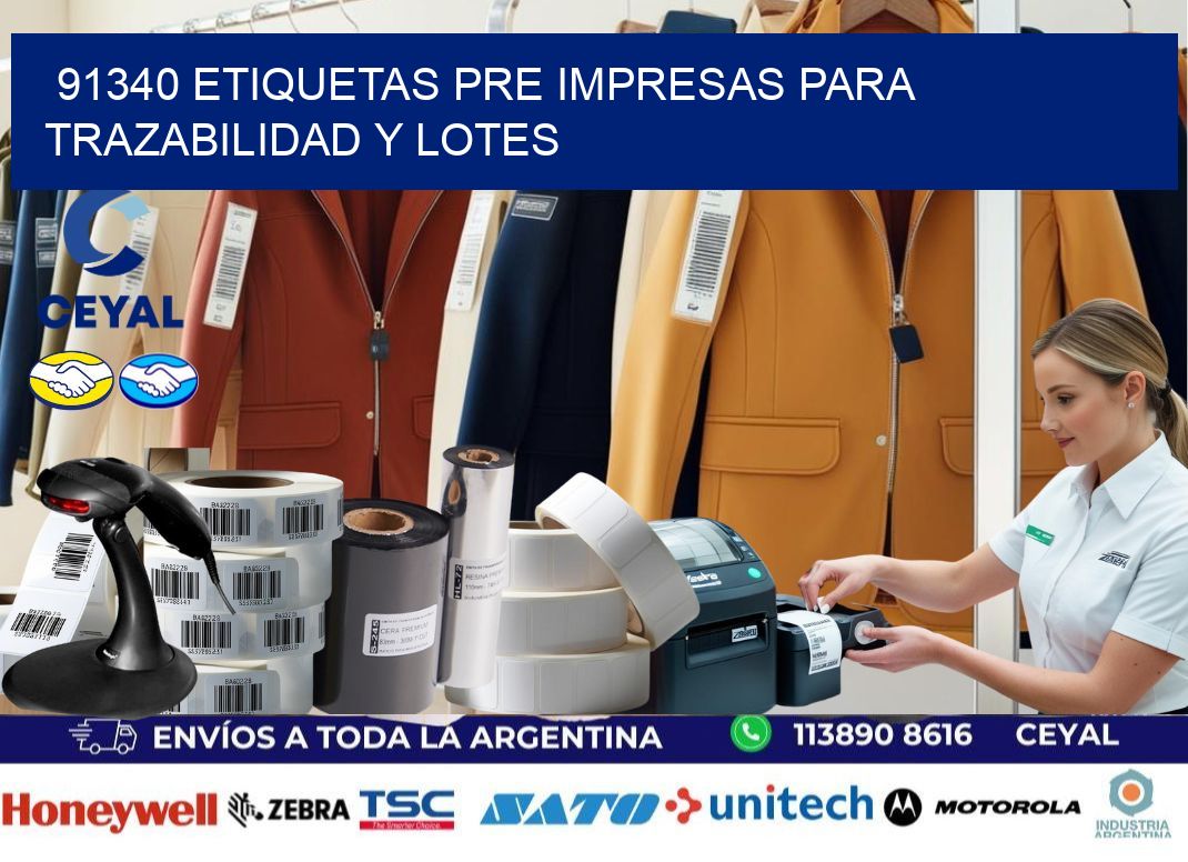 91340 etiquetas pre impresas para trazabilidad y lotes