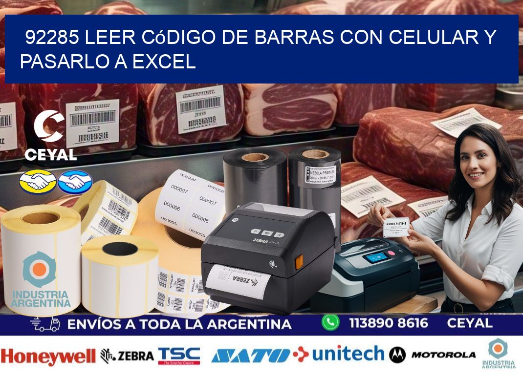 92285 Leer código de barras con celular y pasarlo a Excel