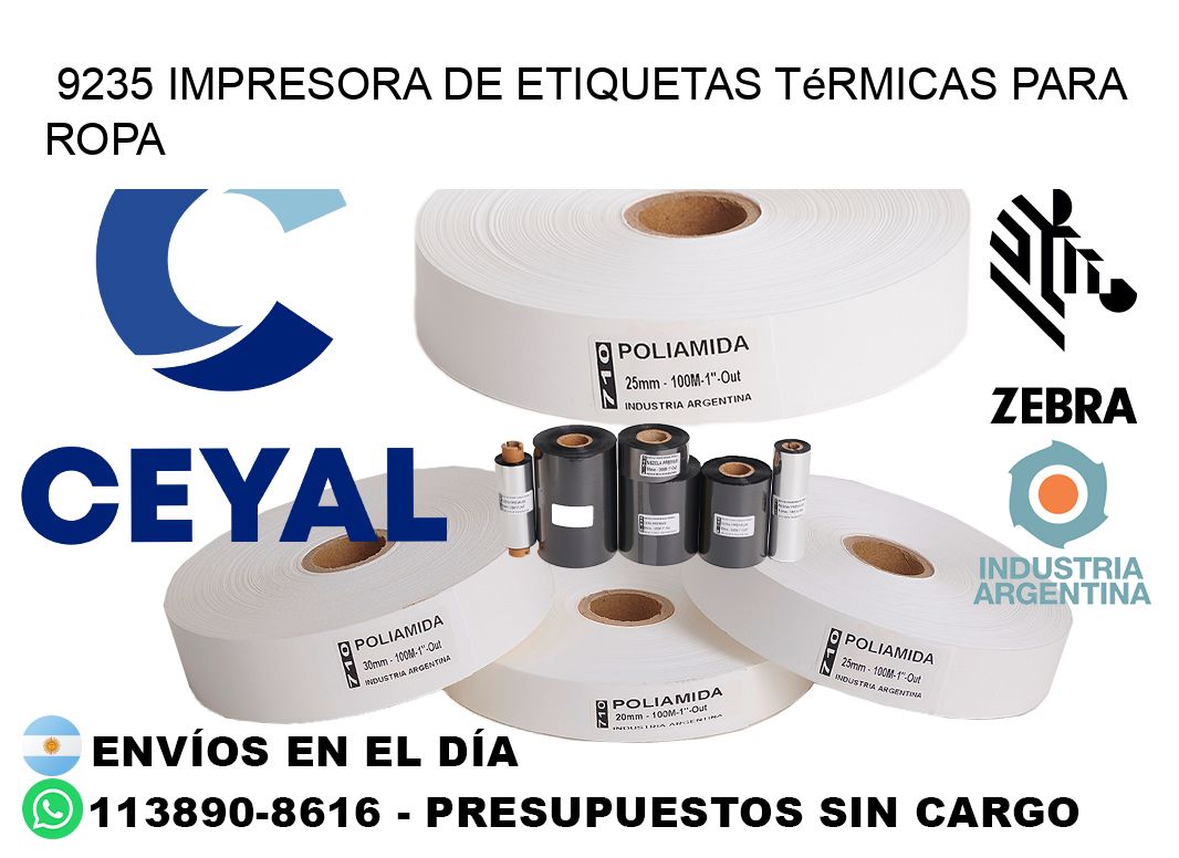 9235 impresora de etiquetas térmicas para ropa