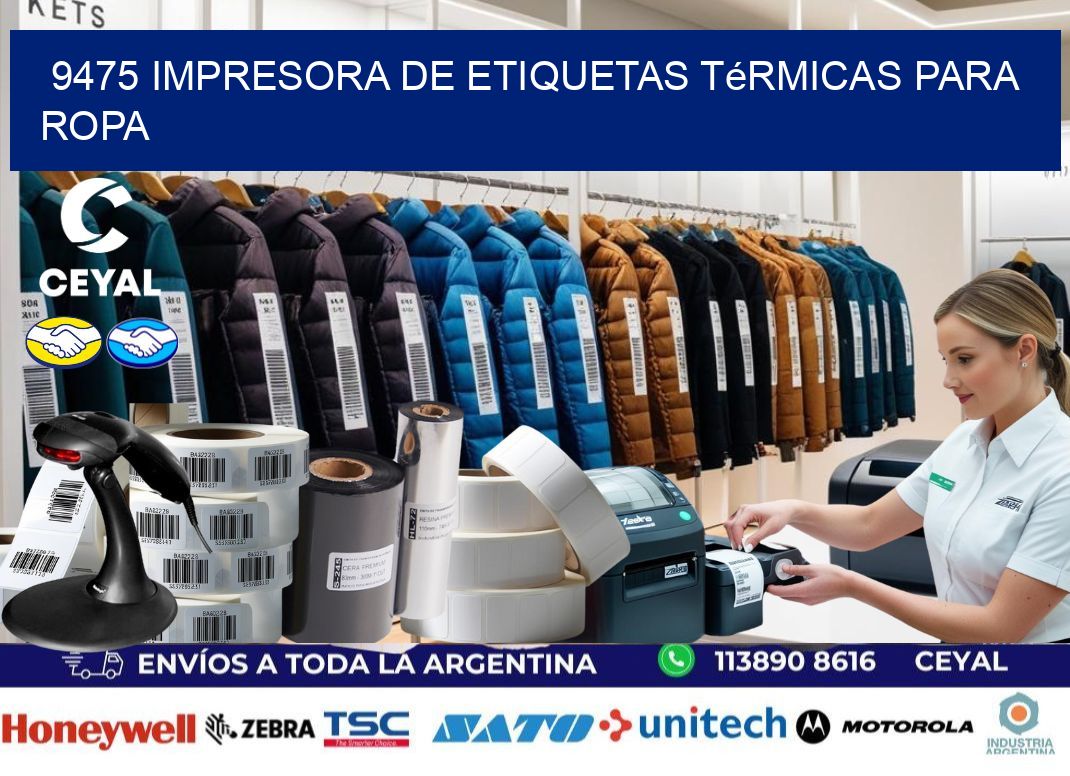 9475 impresora de etiquetas térmicas para ropa