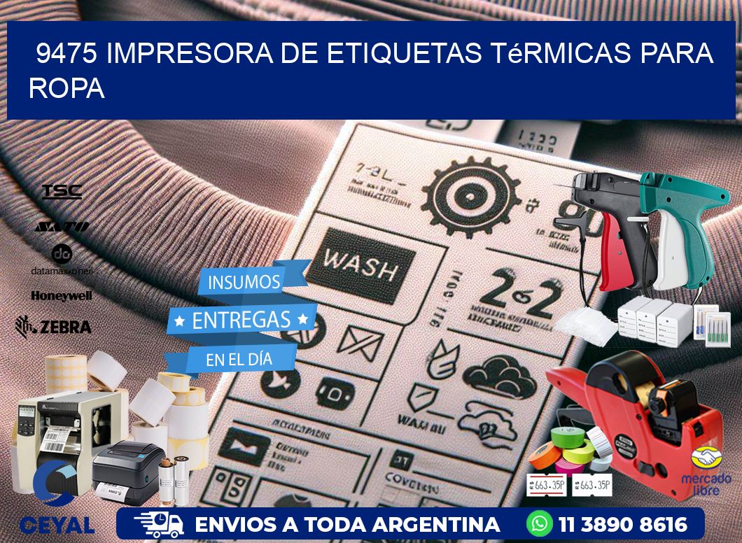 9475 impresora de etiquetas térmicas para ropa