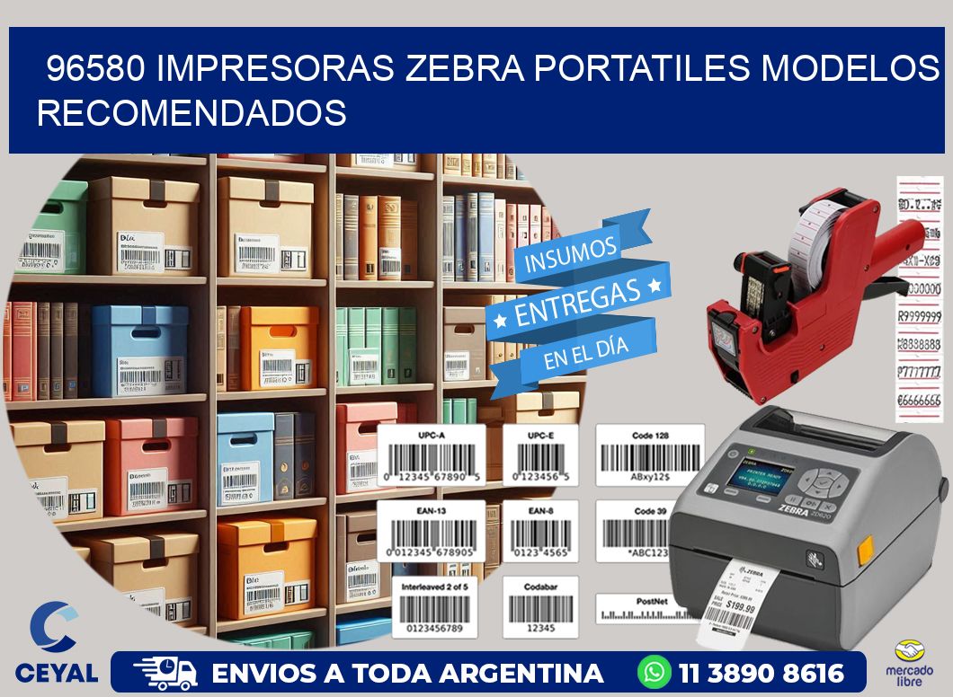 96580 impresoras zebra portatiles modelos recomendados