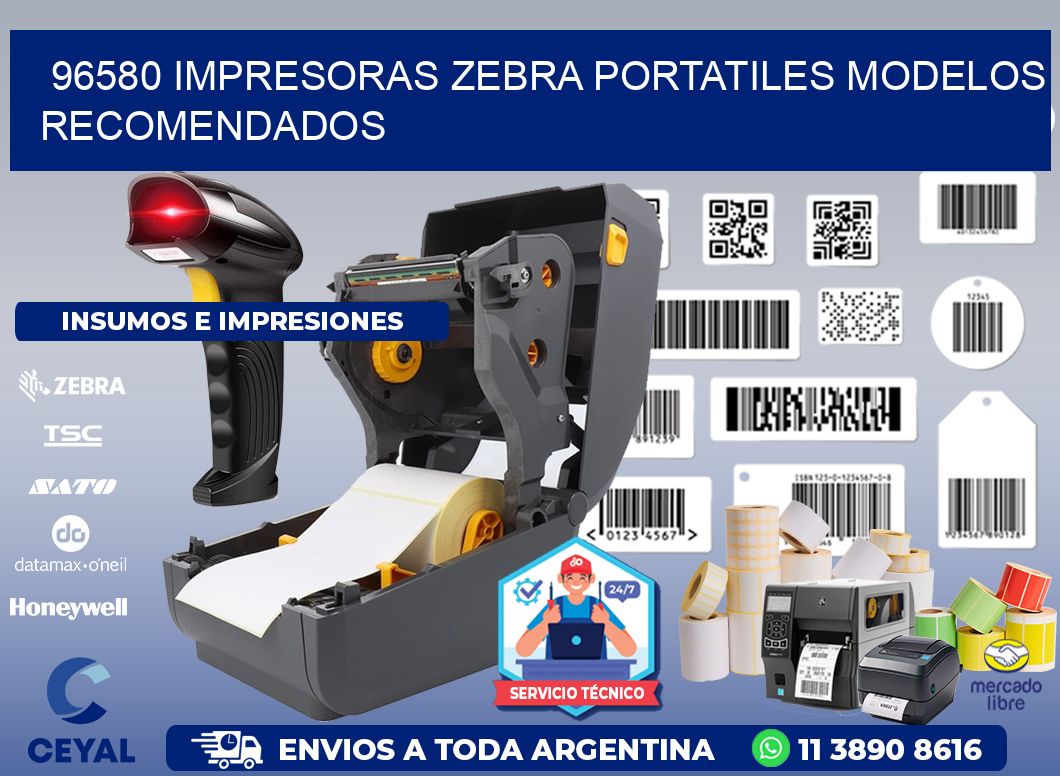96580 impresoras zebra portatiles modelos recomendados