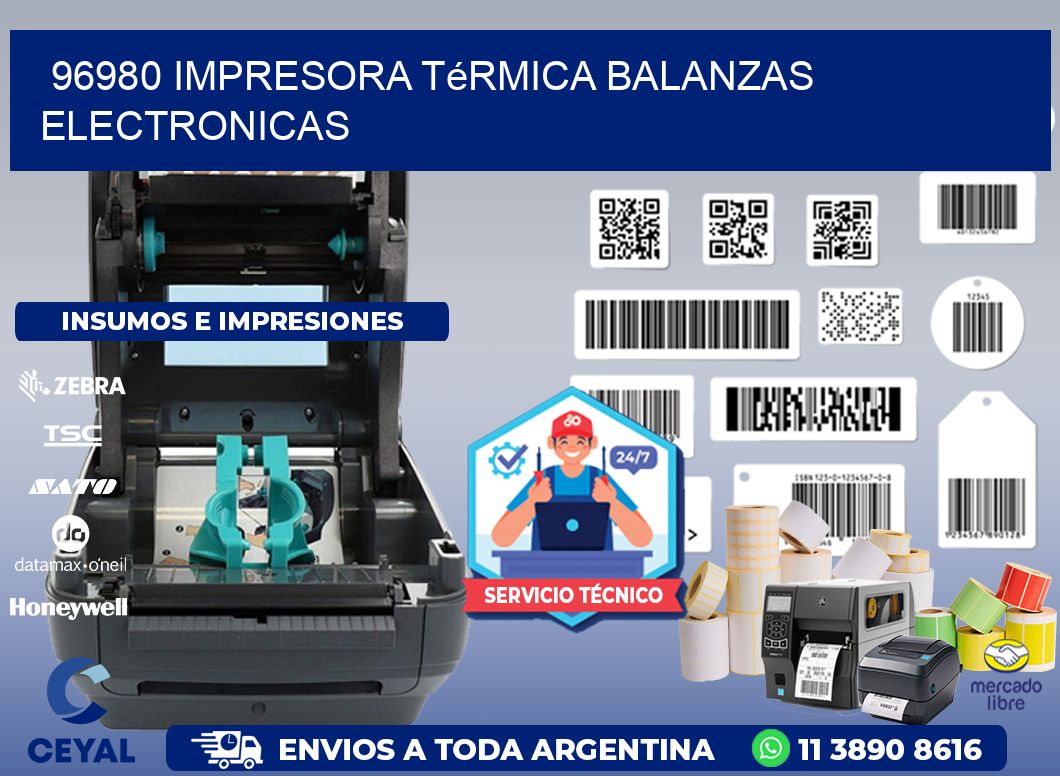 96980 impresora térmica balanzas electronicas