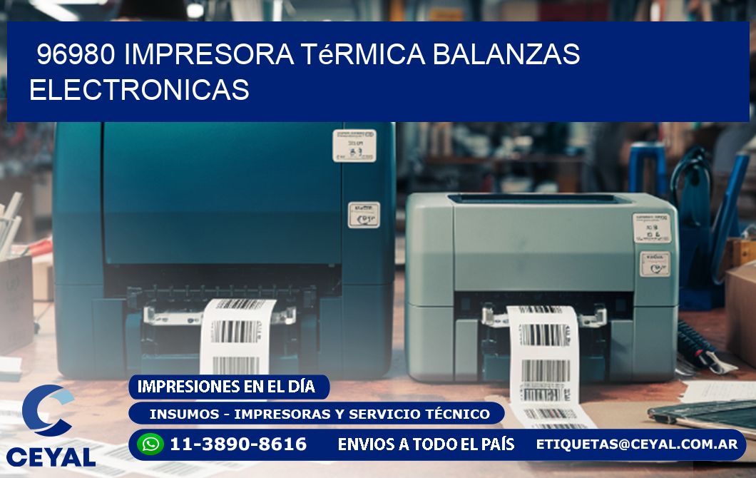 96980 impresora térmica balanzas electronicas