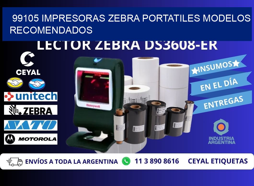99105 impresoras zebra portatiles modelos recomendados