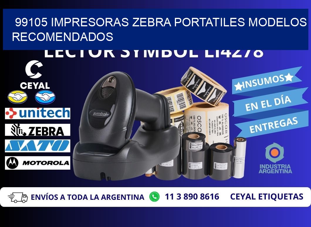 99105 impresoras zebra portatiles modelos recomendados