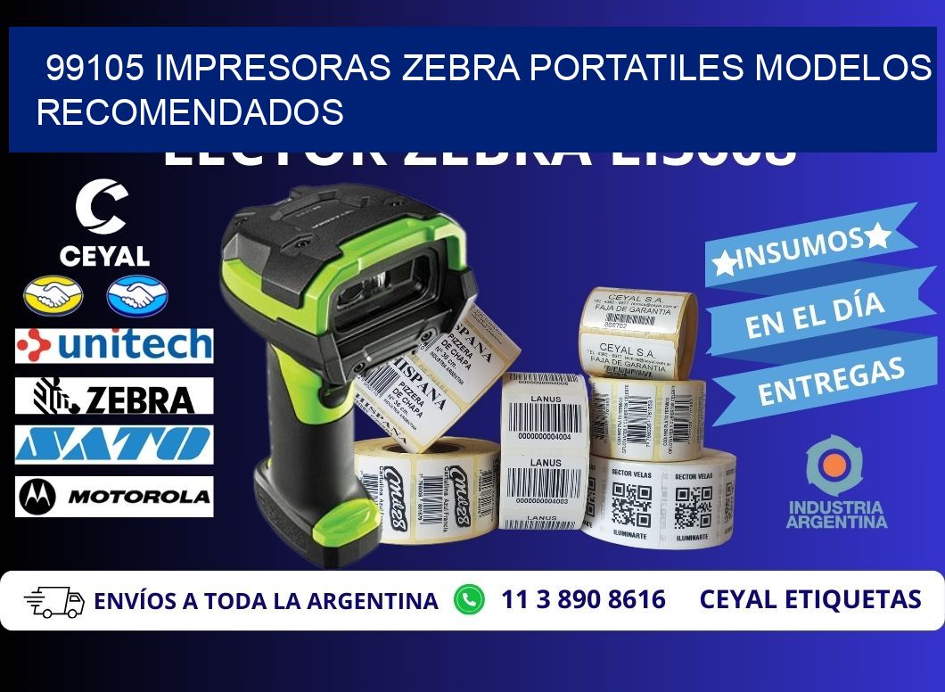 99105 impresoras zebra portatiles modelos recomendados