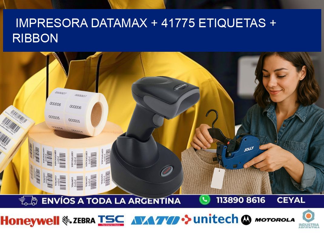impresora DATAMAX + 41775 etiquetas + ribbon