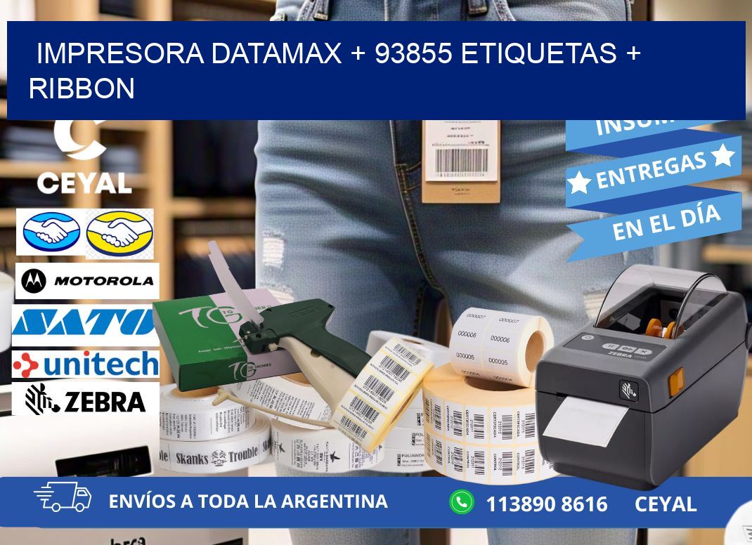 impresora DATAMAX + 93855 etiquetas + ribbon