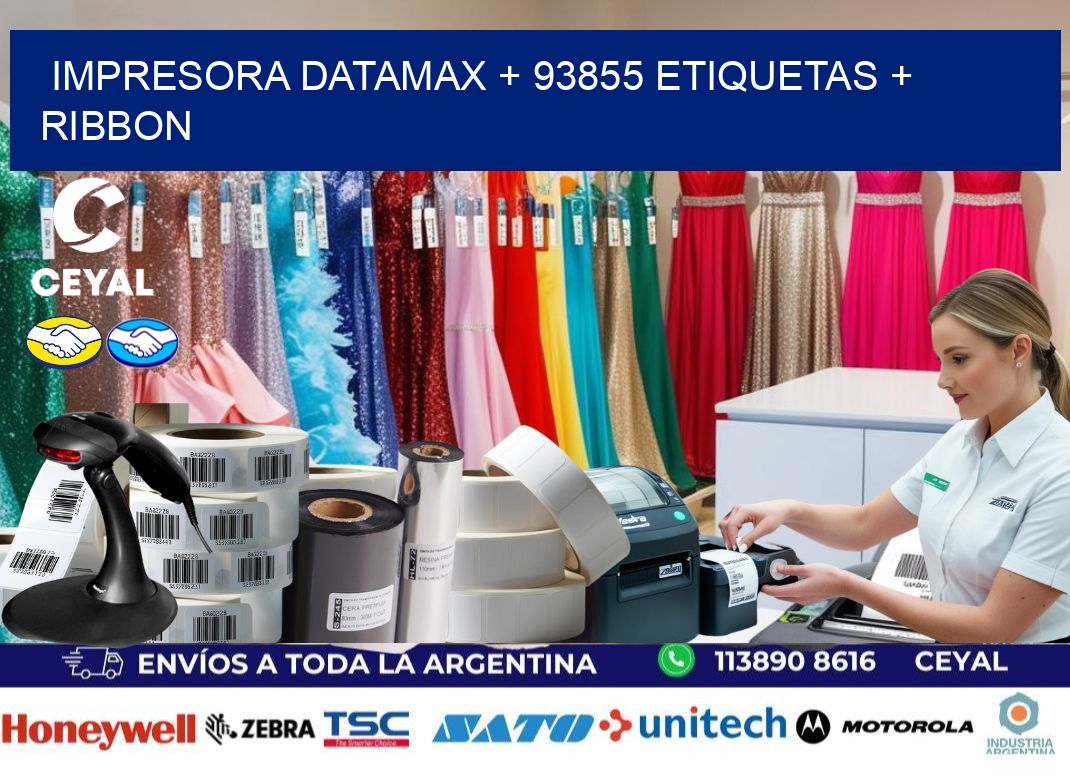 impresora DATAMAX + 93855 etiquetas + ribbon