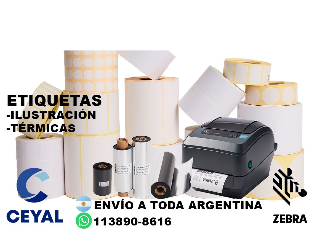 impresora zebra zd420 + 86105 etiquetas + ribbon