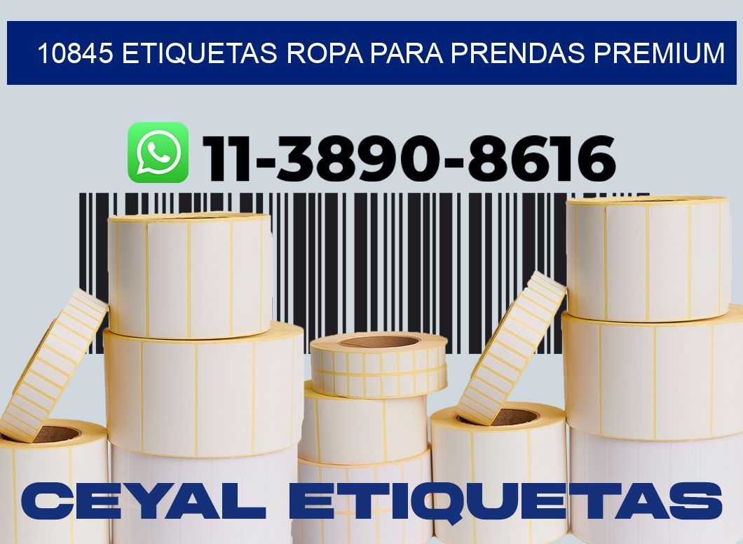 10845 Etiquetas ropa para prendas premium