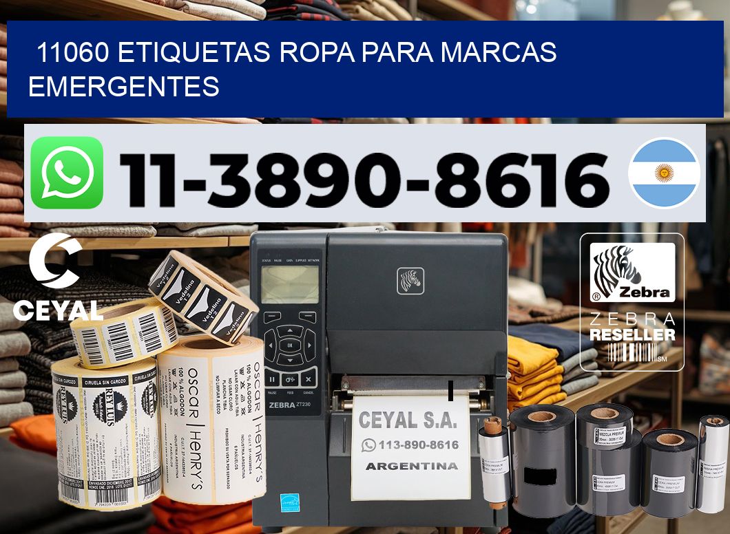 11060 Etiquetas ropa para marcas emergentes
