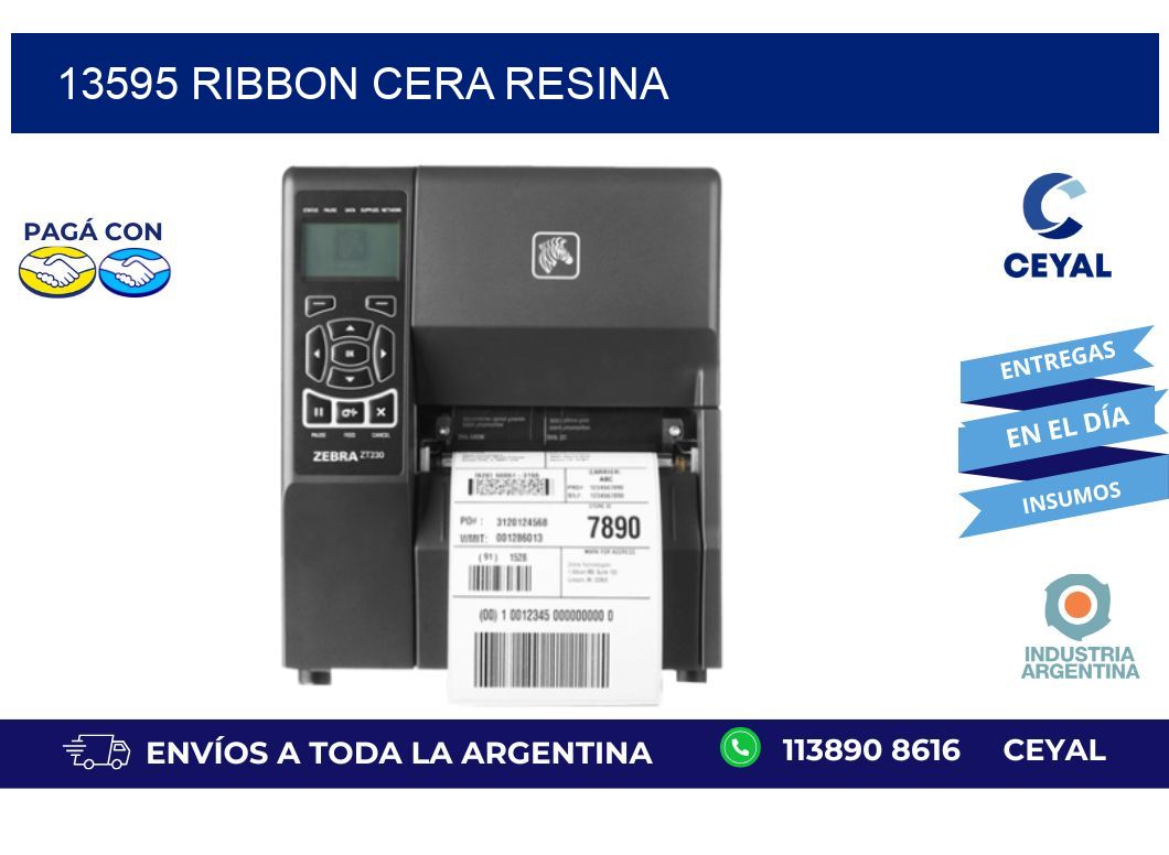13595 ribbon cera resina