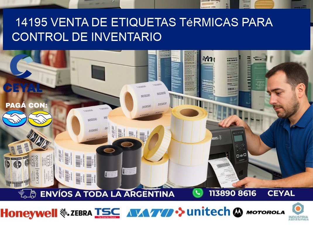 14195 venta de etiquetas térmicas para control de inventario