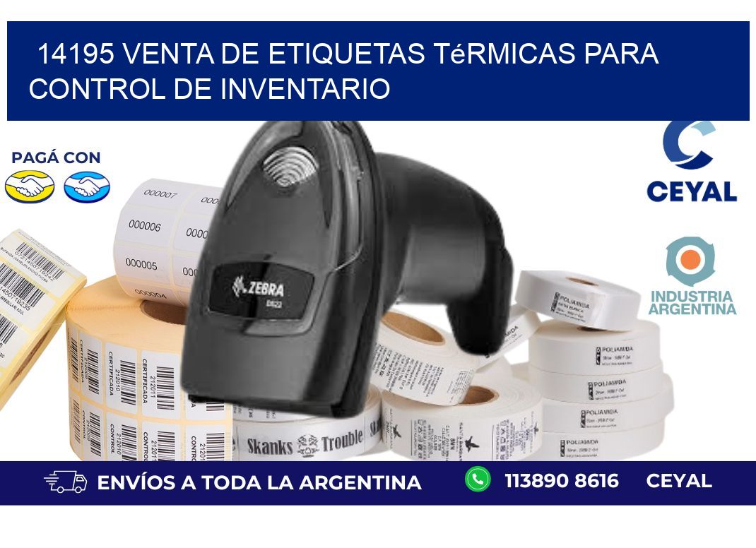 14195 venta de etiquetas térmicas para control de inventario