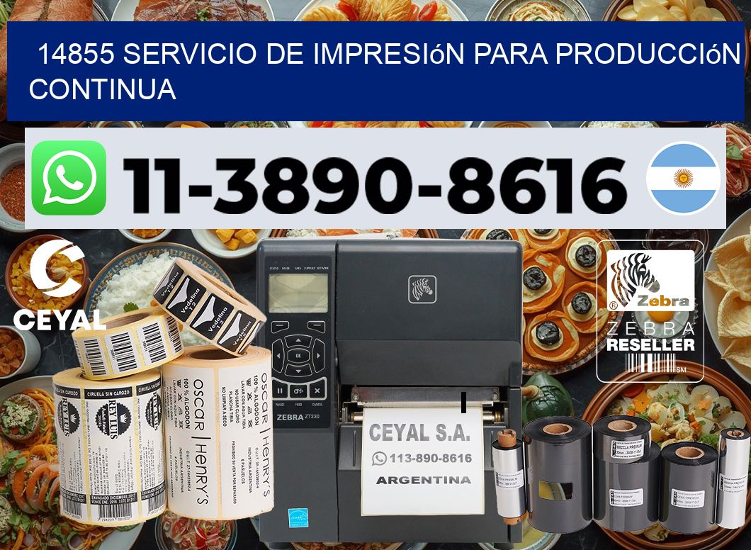 14855 Servicio de impresión para producción continua