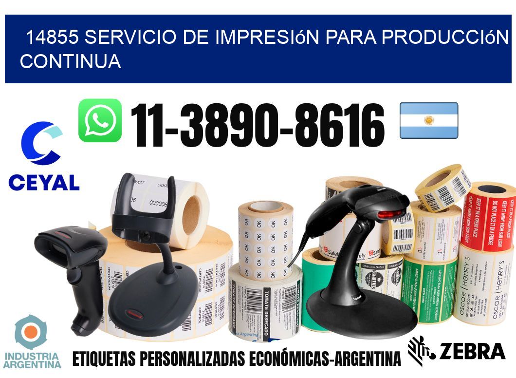 14855 Servicio de impresión para producción continua
