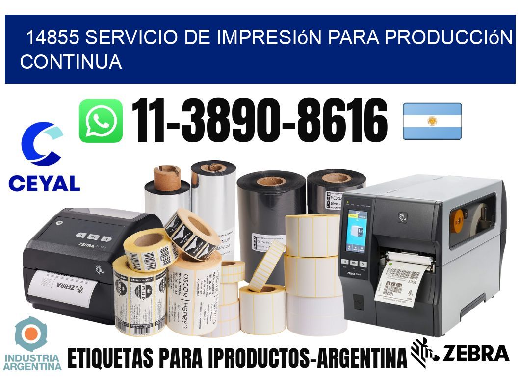 14855 Servicio de impresión para producción continua