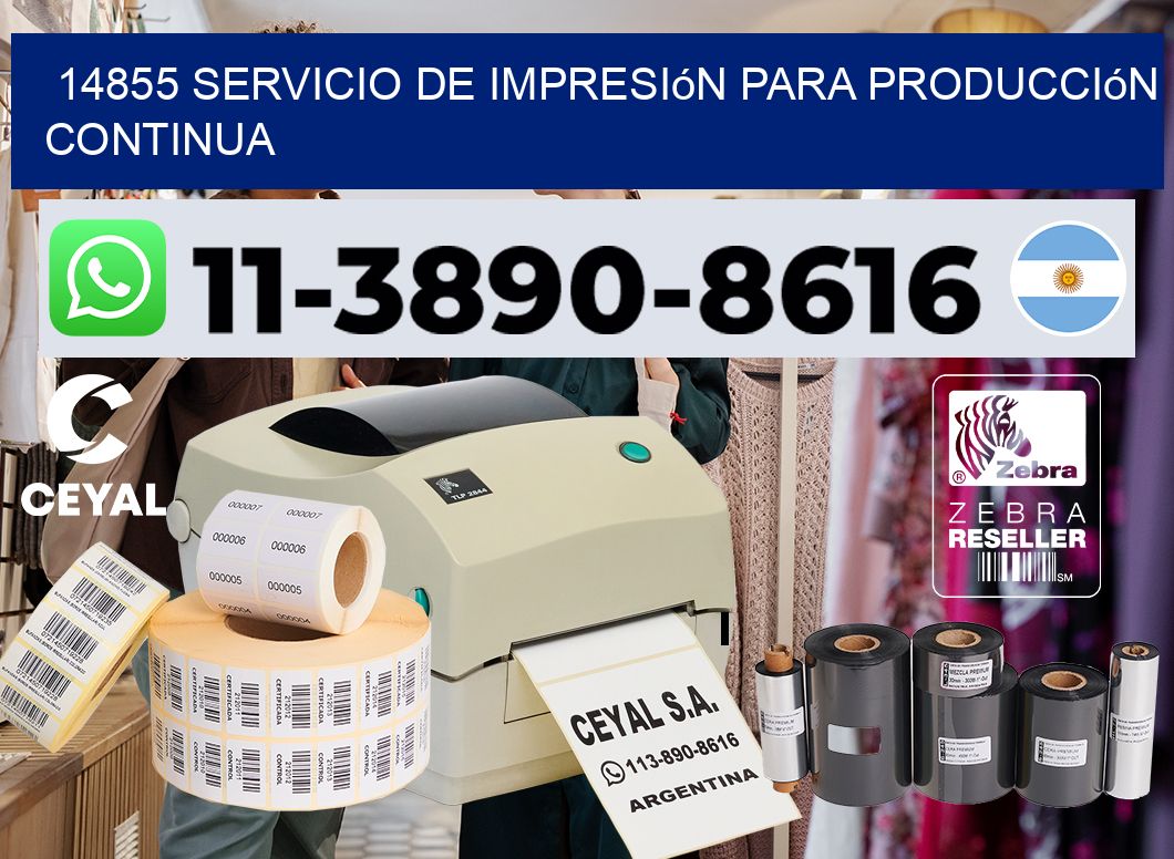 14855 Servicio de impresión para producción continua