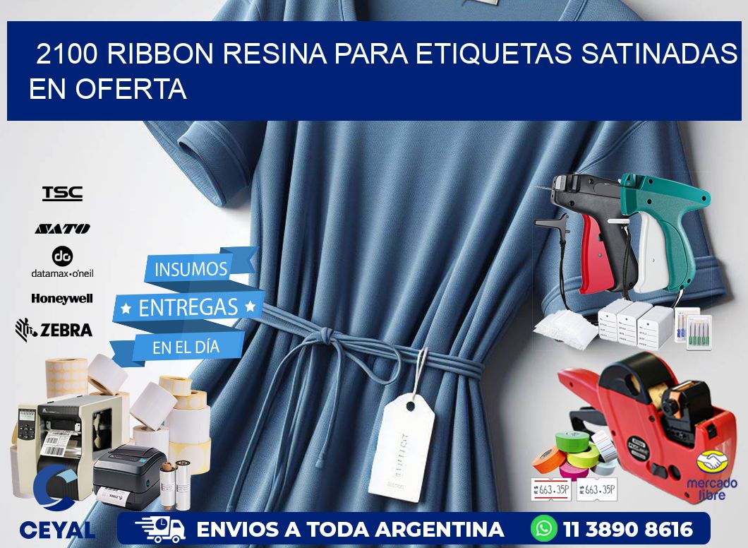 2100 ribbon resina para etiquetas satinadas en oferta