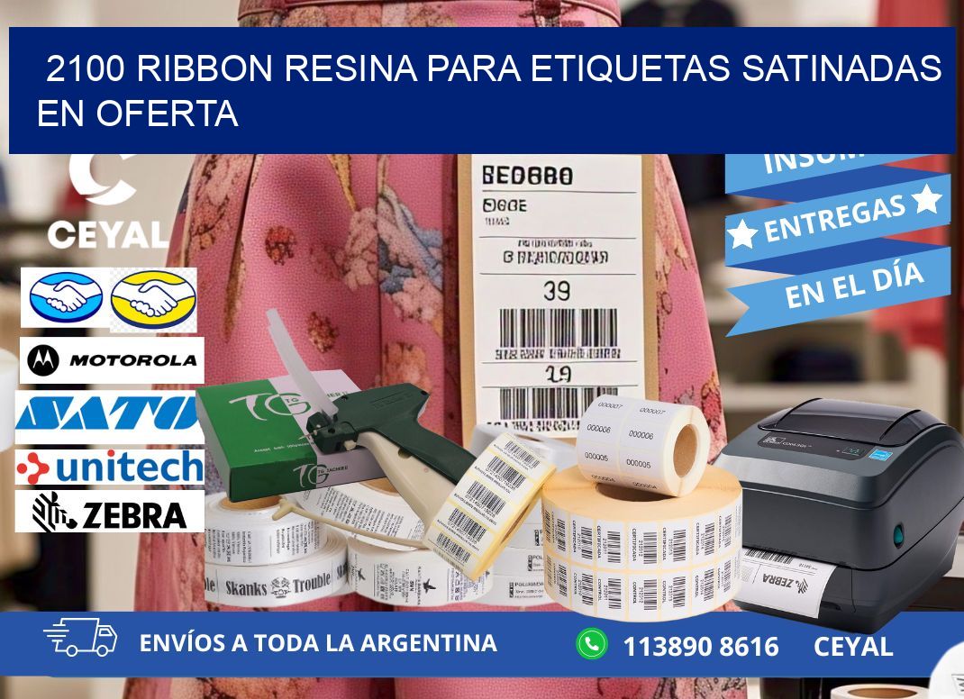 2100 ribbon resina para etiquetas satinadas en oferta
