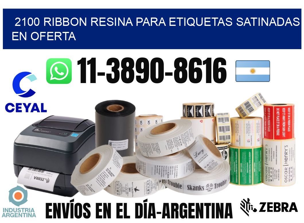 2100 ribbon resina para etiquetas satinadas en oferta