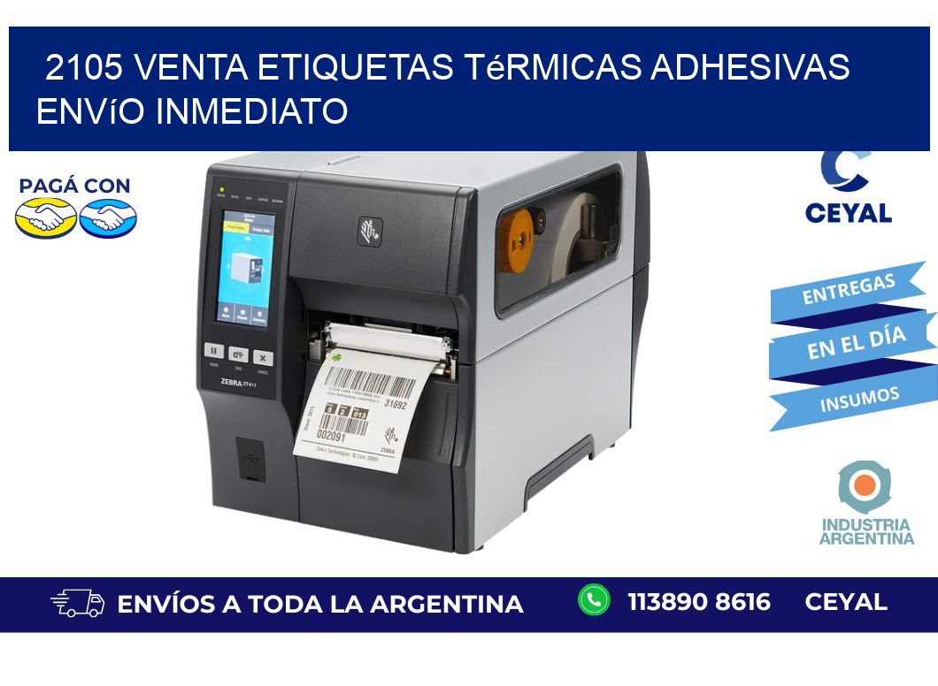 2105 venta etiquetas térmicas adhesivas envío inmediato